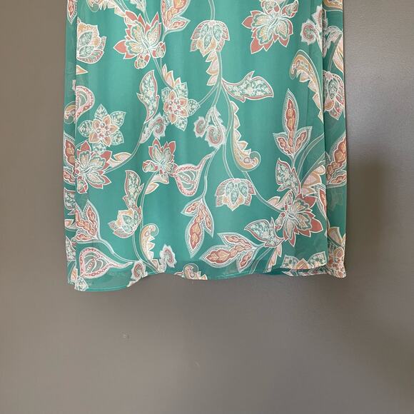 Show Me Your Mumu Gomez Jadely Paisley Floral A-Line Dress Size Small Green - Picture 16 of 16